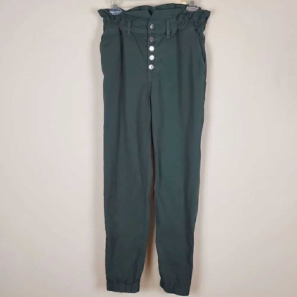 Veronica Beard Army Green High Rise Tedi Tapered Leg Pants Size 28/6